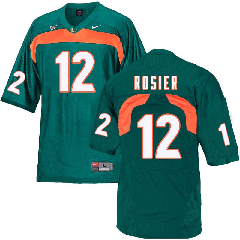 Nike Miami Hurricanes #12 Malik Rosier College Football Jerseys Sale-Green